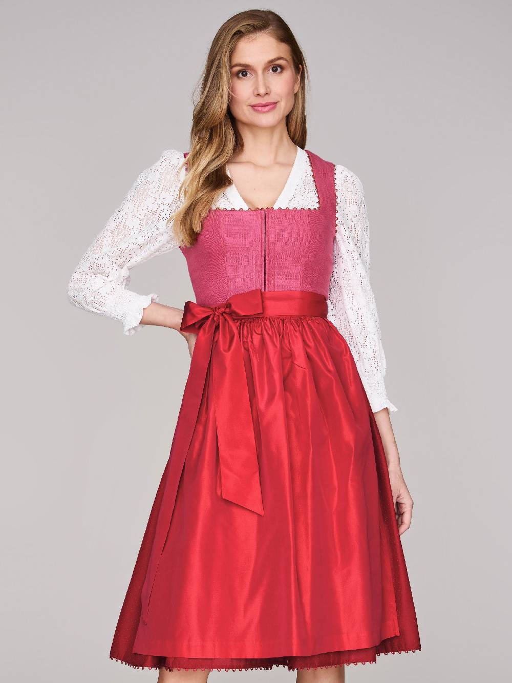 Limberry Weiße Dirndlbluse Mit Langen Ärmeln - CHIARA