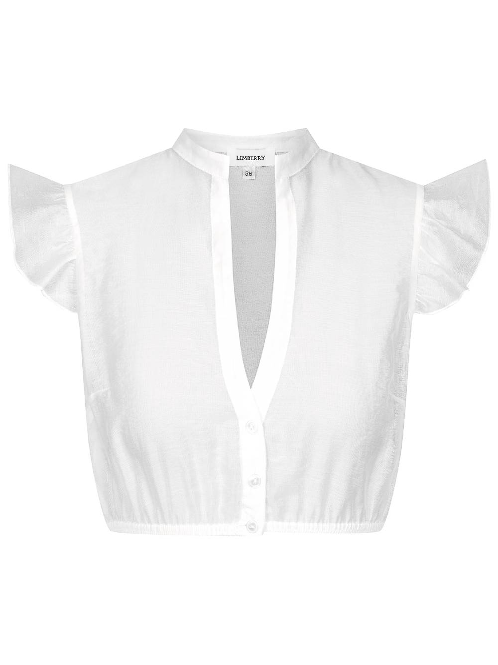 Limberry Weiße Dirndlbluse Mit V-Ausschnitt - VALERIA