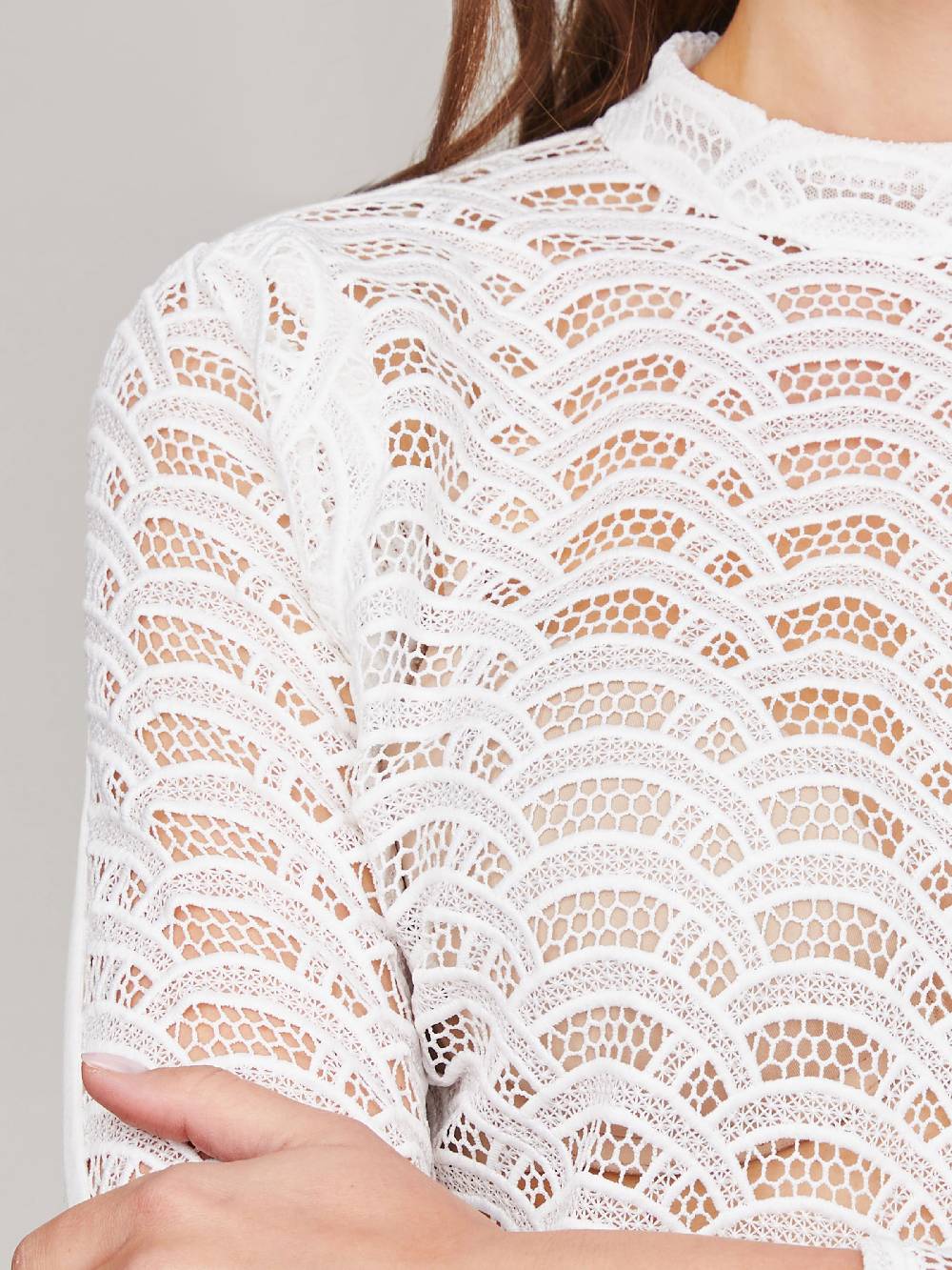 Limberry Weißer Body Mit Auffallender Spitze - POPPY