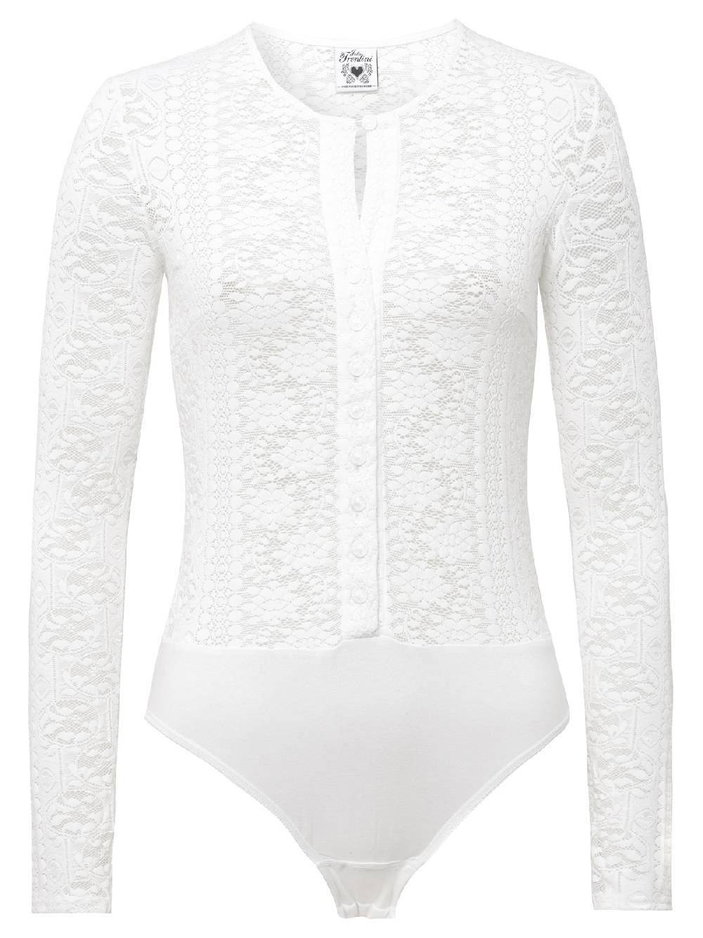 Limberry Weißer Trachtenbody Aus Stretchiger-Spitze - ZISSI WEISS