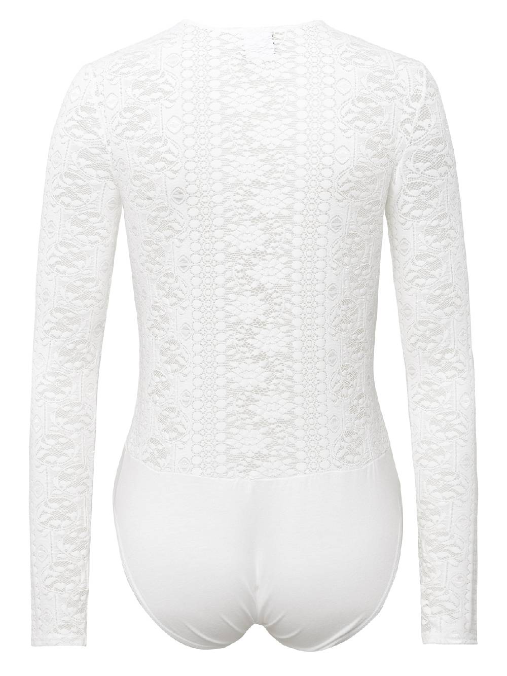 Limberry Weißer Trachtenbody Aus Stretchiger-Spitze - ZISSI WEISS