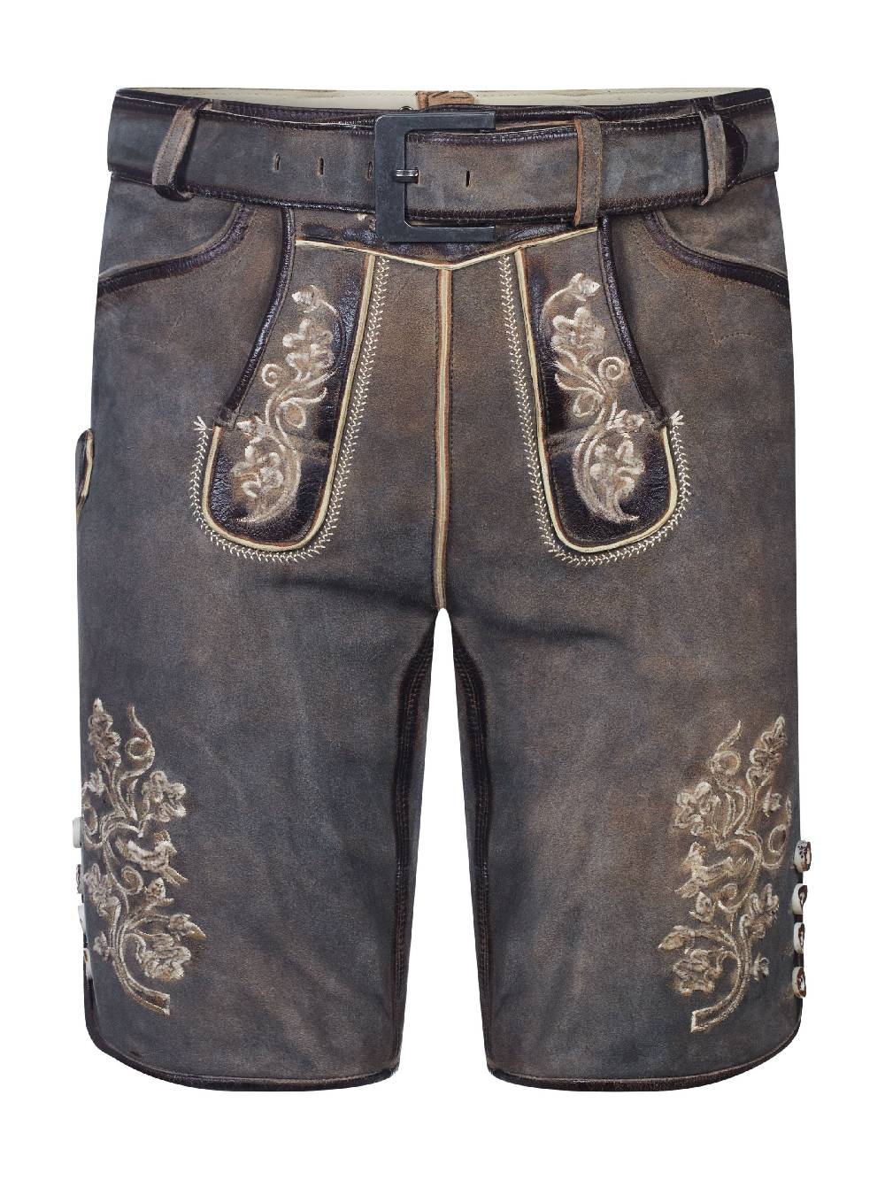 Limberry Ziegenlederhose In Mittelgrau - LX9670 MITTELGRAU