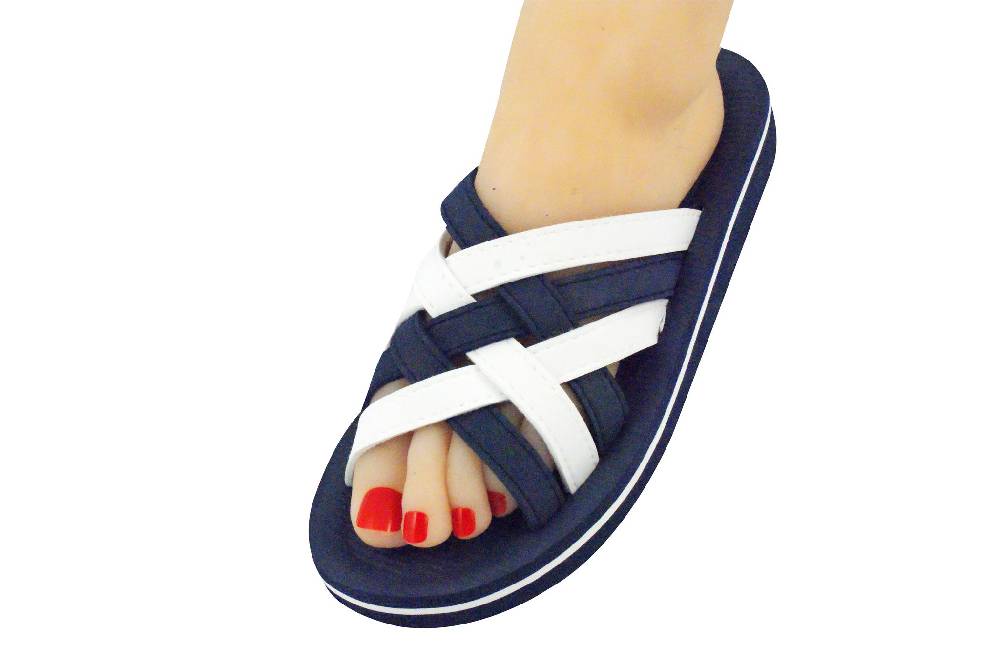 Beachandstreet Badeschuhe Damen • Beach bi-color • super leicht mit Fussbett • fällt klein aus