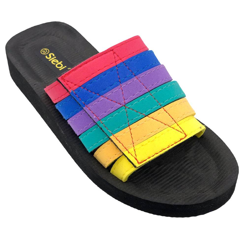 Beachandstreet Badeschuhe Damen • Beach Klett • Badepantolette Für Frauen Mit Klettverschluss • Fällt Klein Aus