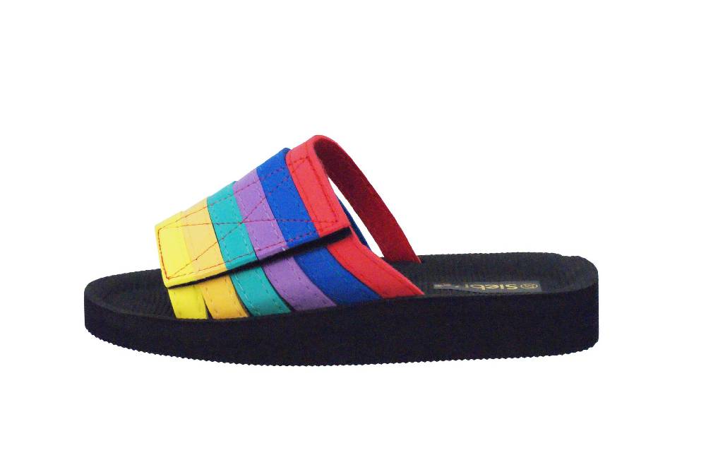 Beachandstreet Badeschuhe Damen • Beach Klett • Badepantolette Für Frauen Mit Klettverschluss • Fällt Klein Aus