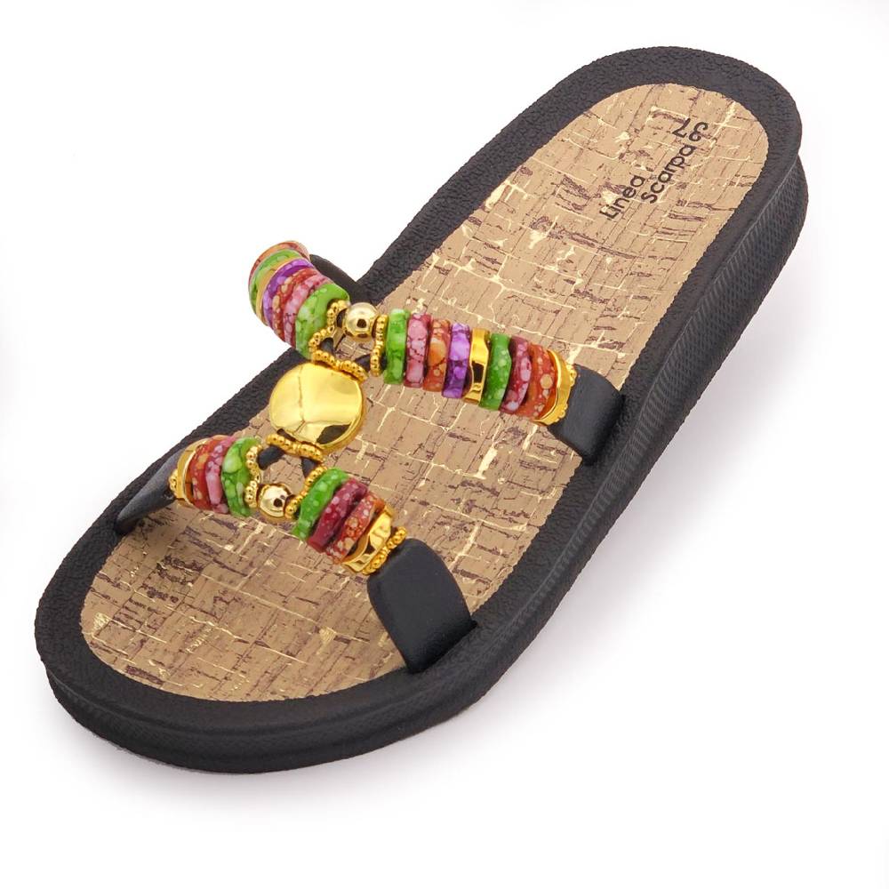 Beachandstreet Badeschuhe Damen • Rhodos • Badepantolette Für Frauen Mit H-Oberteil