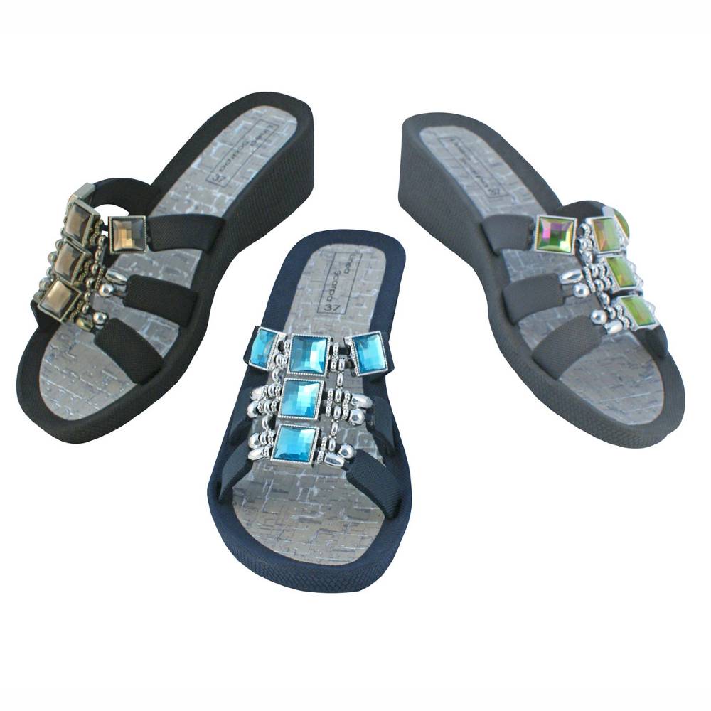 Beachandstreet Badeschuhe Damen • Samoa • mit gutem Halt und Keilabsatz • fällt klein aus