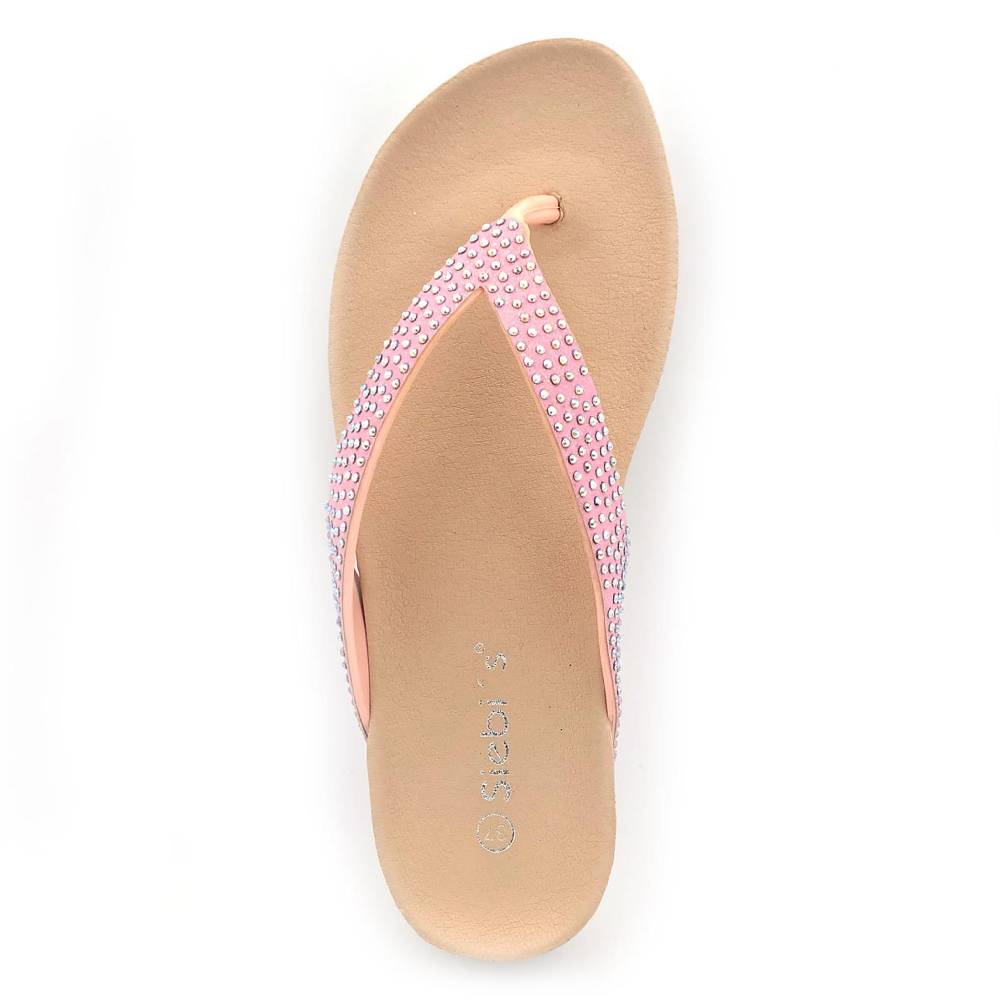 Beachandstreet Badeschuhe Damen • Tropea • Zehentrenner im eleganten Look