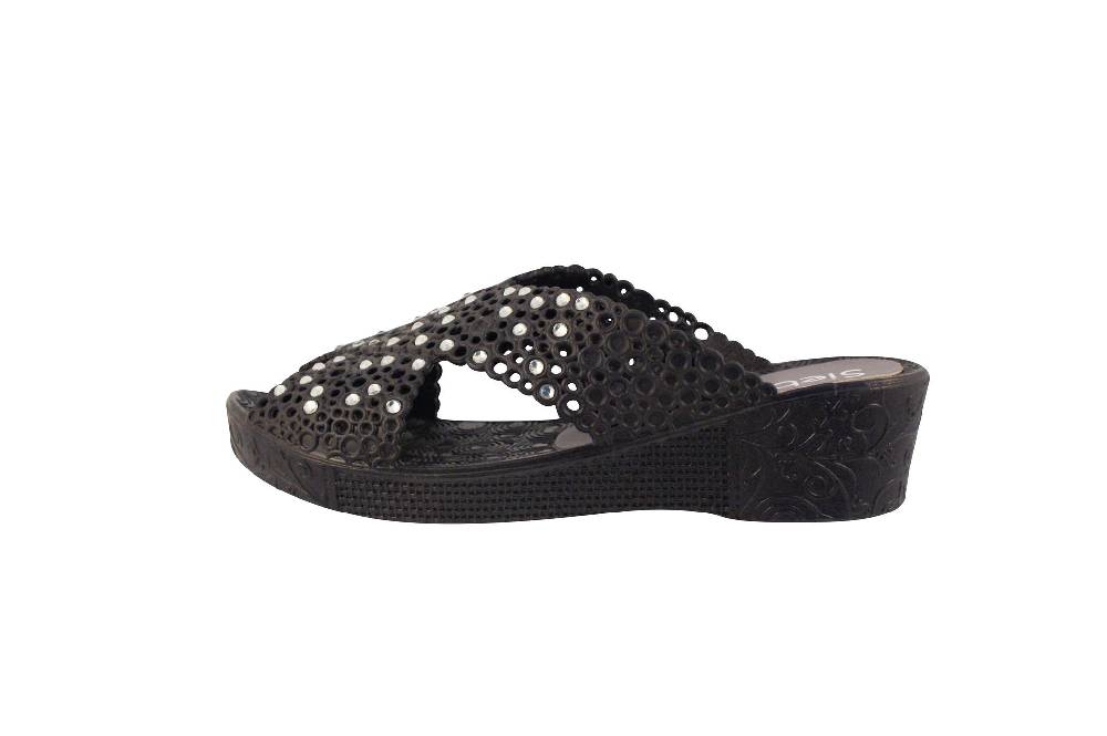 Beachandstreet Badeschuhe Damen Thira Mit Strass Und Keilabsatz