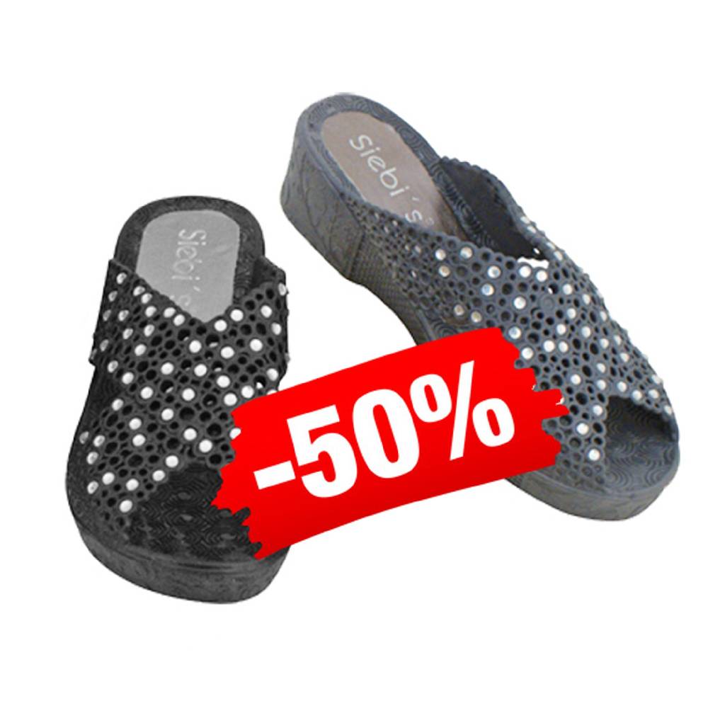 Beachandstreet Badeschuhe Damen Thira Mit Strass Und Keilabsatz