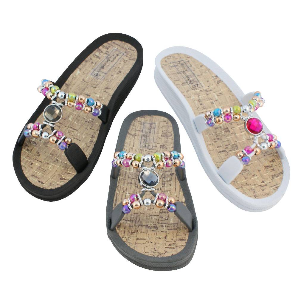 Beachandstreet Linea Scarpa Badeschuhe Damen • Syros • halluxfreundliche Badepantolette mit rutschhemmender Sohle