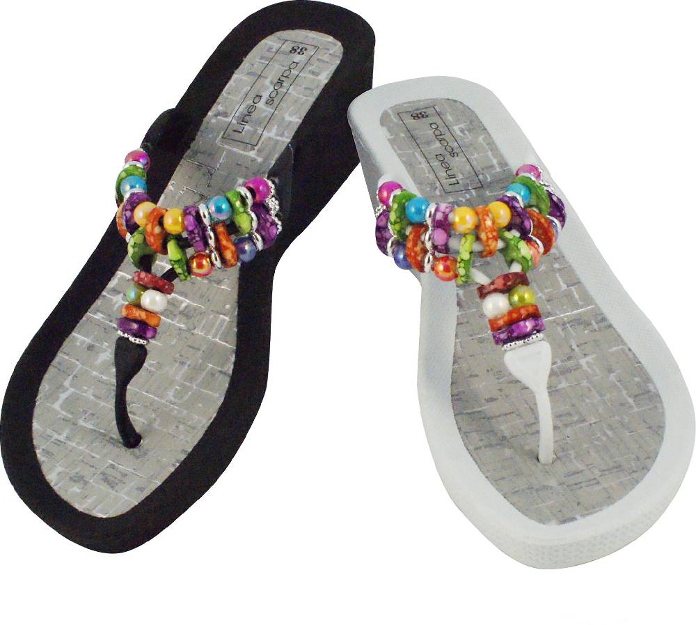 Beachandstreet Milos - Badeschuhe Zehengreifer mit Keilabsatz