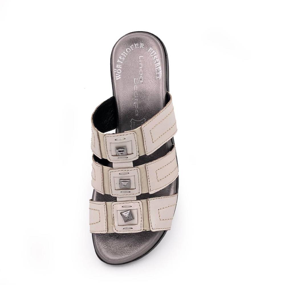 Beachandstreet Modische Fussbettsandale "Greta F" - Made In Italy