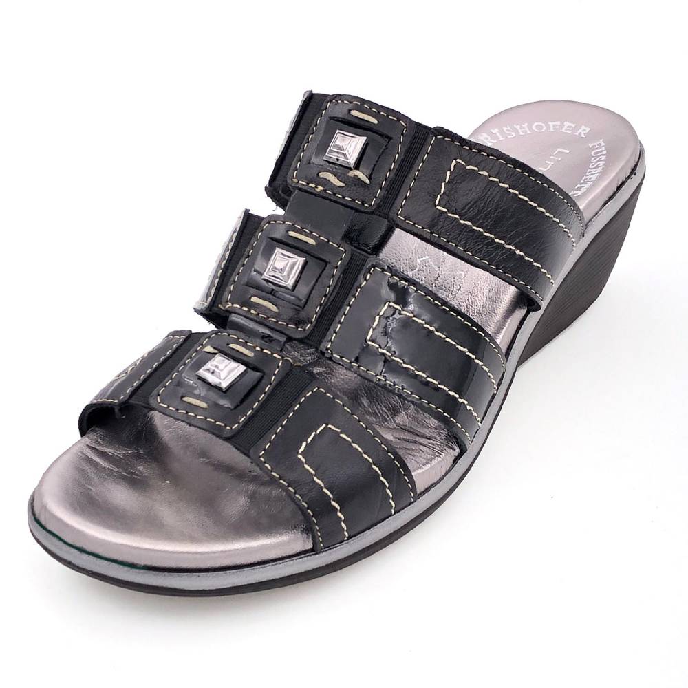 Beachandstreet Modische Fussbettsandale "Greta F" - Made In Italy