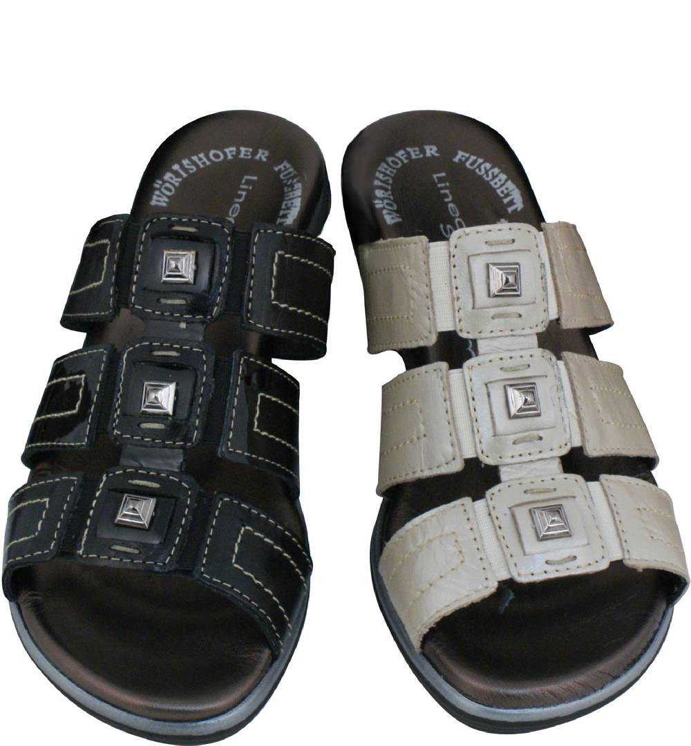 Beachandstreet Modische Fussbettsandale "Greta F" - made in Italy