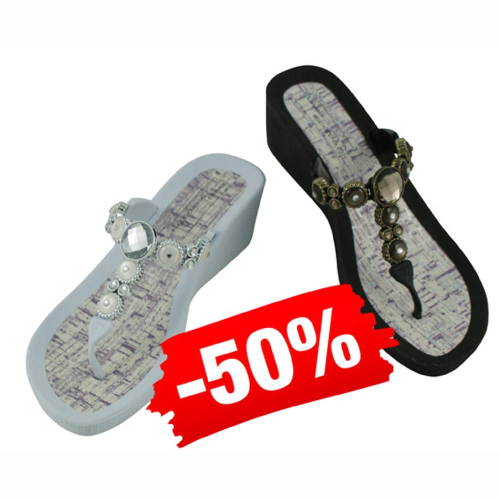 Beachandstreet Poolschuhe • Siena • Badeschuhe Damen Mit Keilabsatz