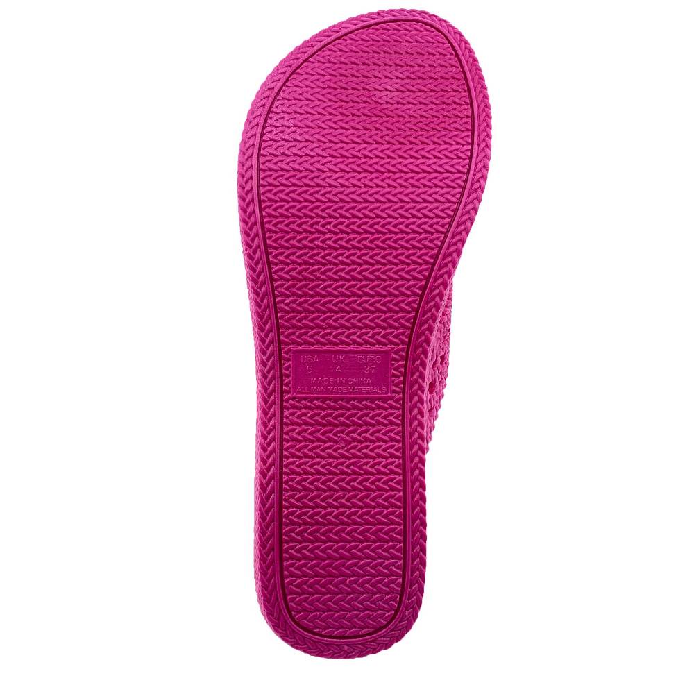 Beachandstreet Siebi's Poolschuhe Frauen - Rab - In Flechtoptik Und Knalligem Pink - Fällt Klein Aus