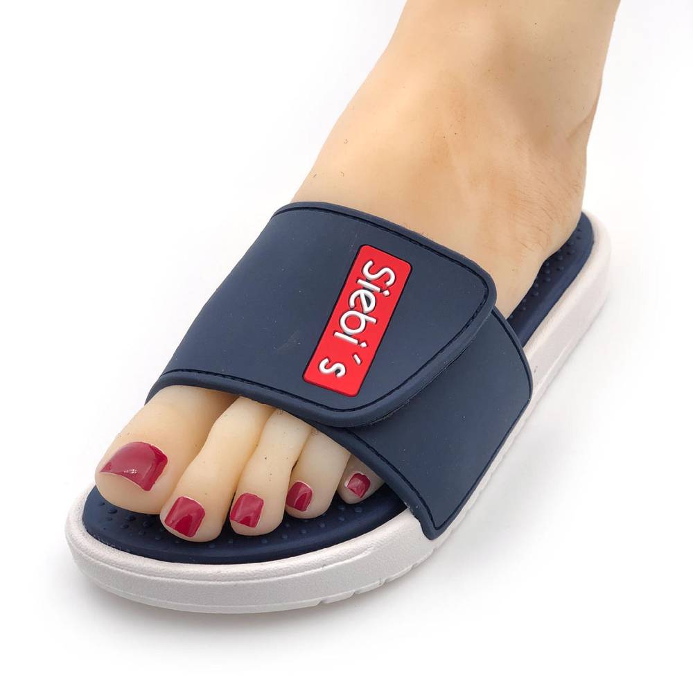 Beachandstreet Spa-M - Badeschuhe Herren Slides Mit Klettverschluss