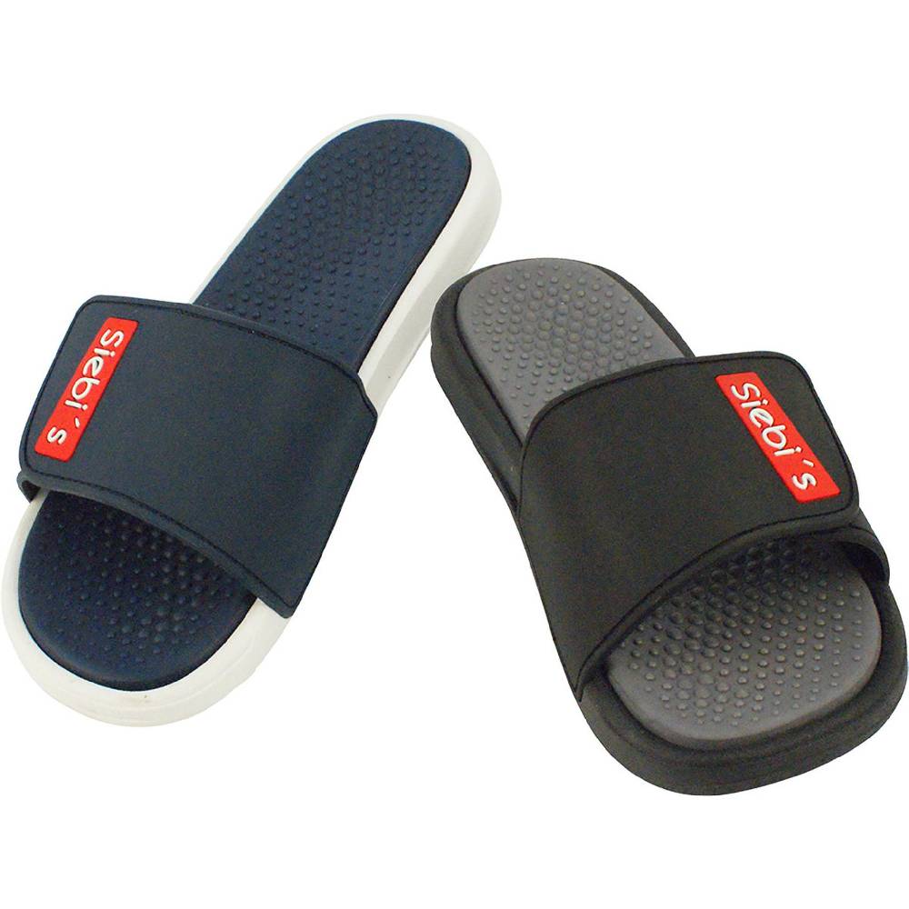 Beachandstreet Spa-M - Badeschuhe Herren Slides mit Klettverschluss