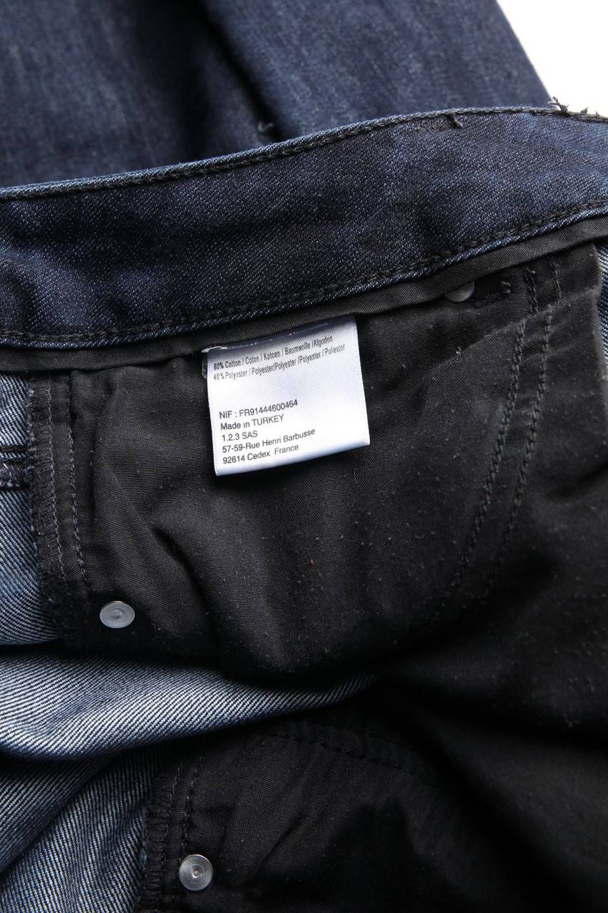 Carou 1.2.3. UN DEUX TROIS Paris Denim-Dark Denim Bootcut-Jeans