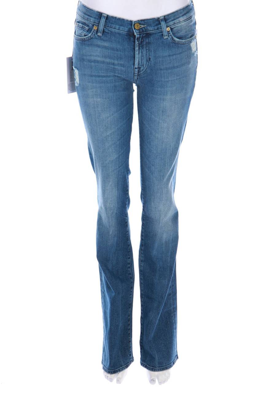Carou 7 for all mankind Destroyed Flared-Jeans mit Logo-Patch