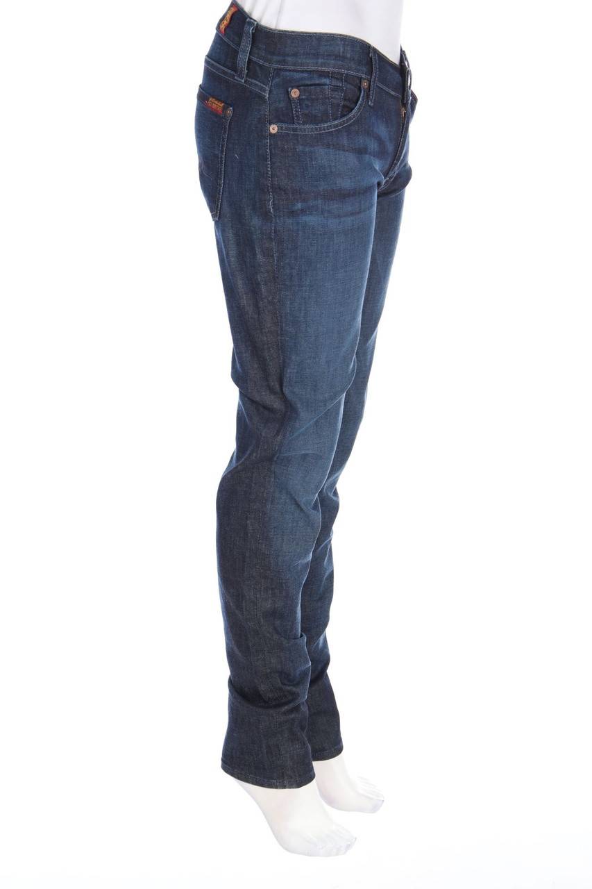 Carou 7 For All Mankind Used Look Straight Cut Jeans Mit Logo-Patch