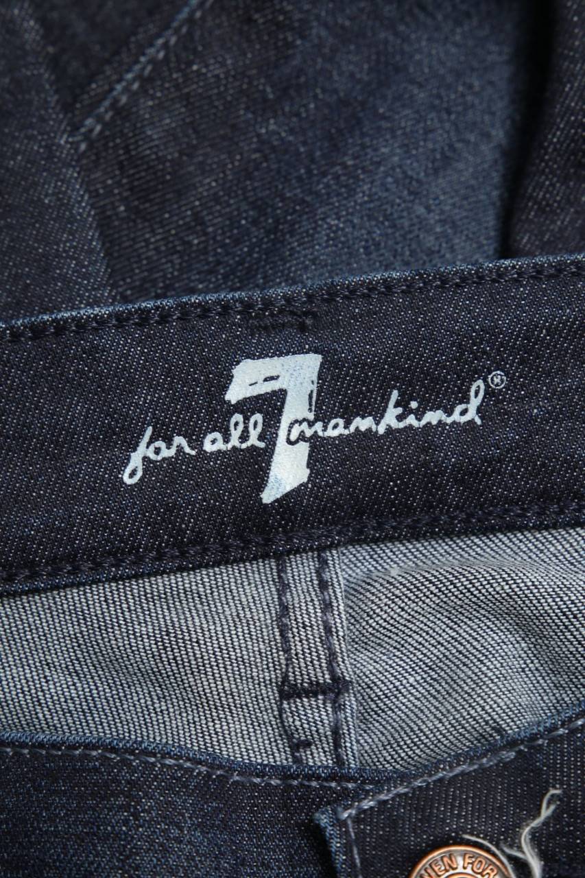 Carou 7 For All Mankind Used Look Straight Cut Jeans Mit Logo-Patch