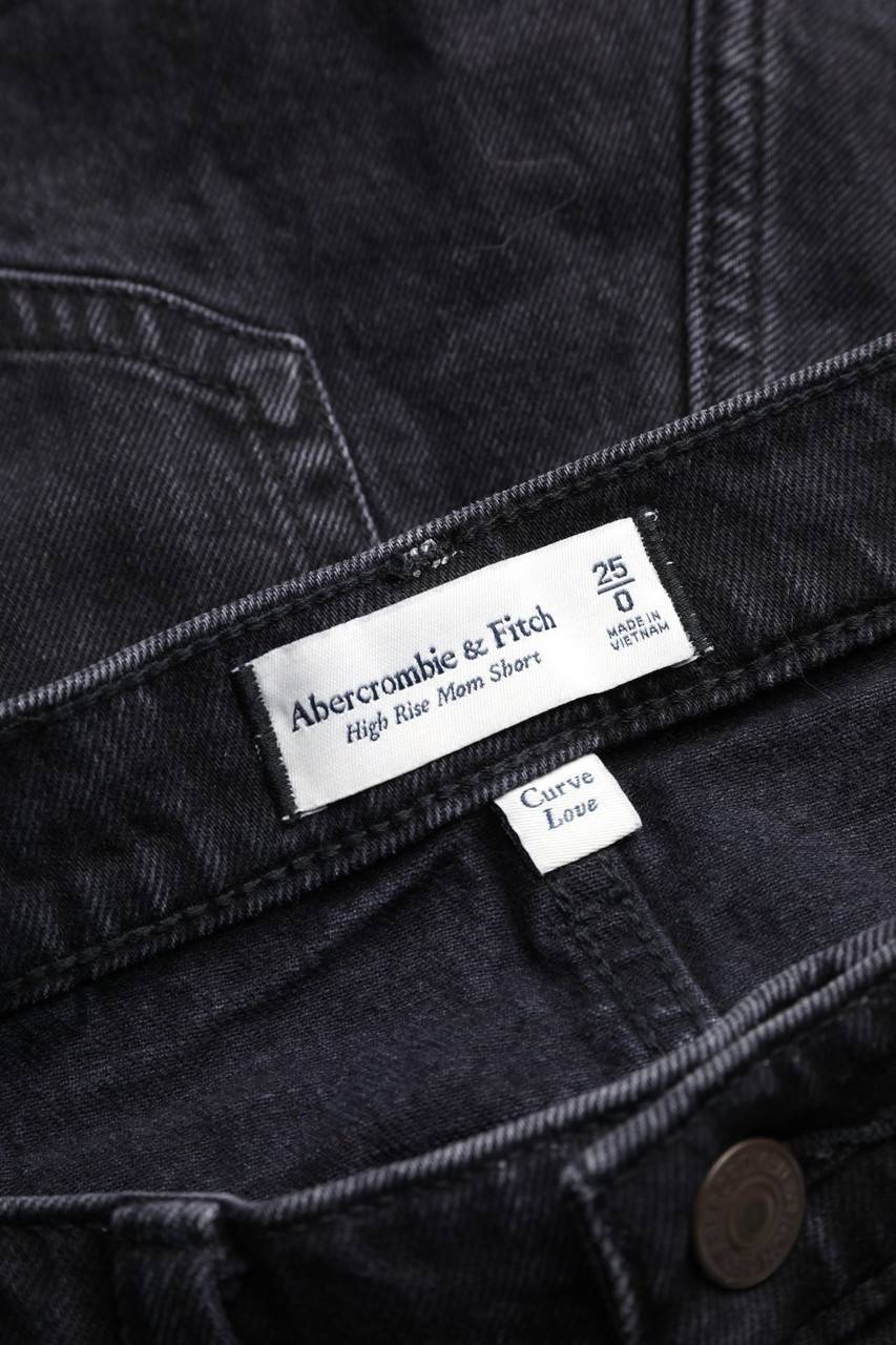 Carou Abercrombie & Fitch High Waist-Used Look Jeans-Shorts