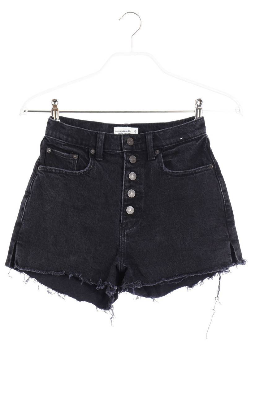 Carou Abercrombie & Fitch High Waist-Used Look Jeans-Shorts