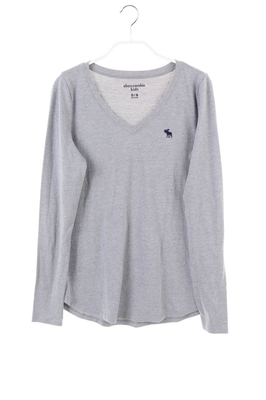 Carou abercrombie kids Glitzer-T-Shirt mit langem Ärmel