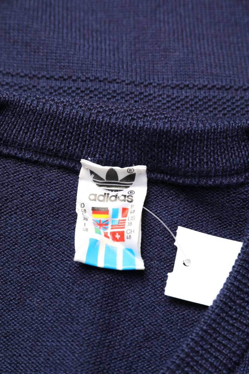 Carou Adidas Pullunder Aus Woll-Mix Mit Logo-Stickerei