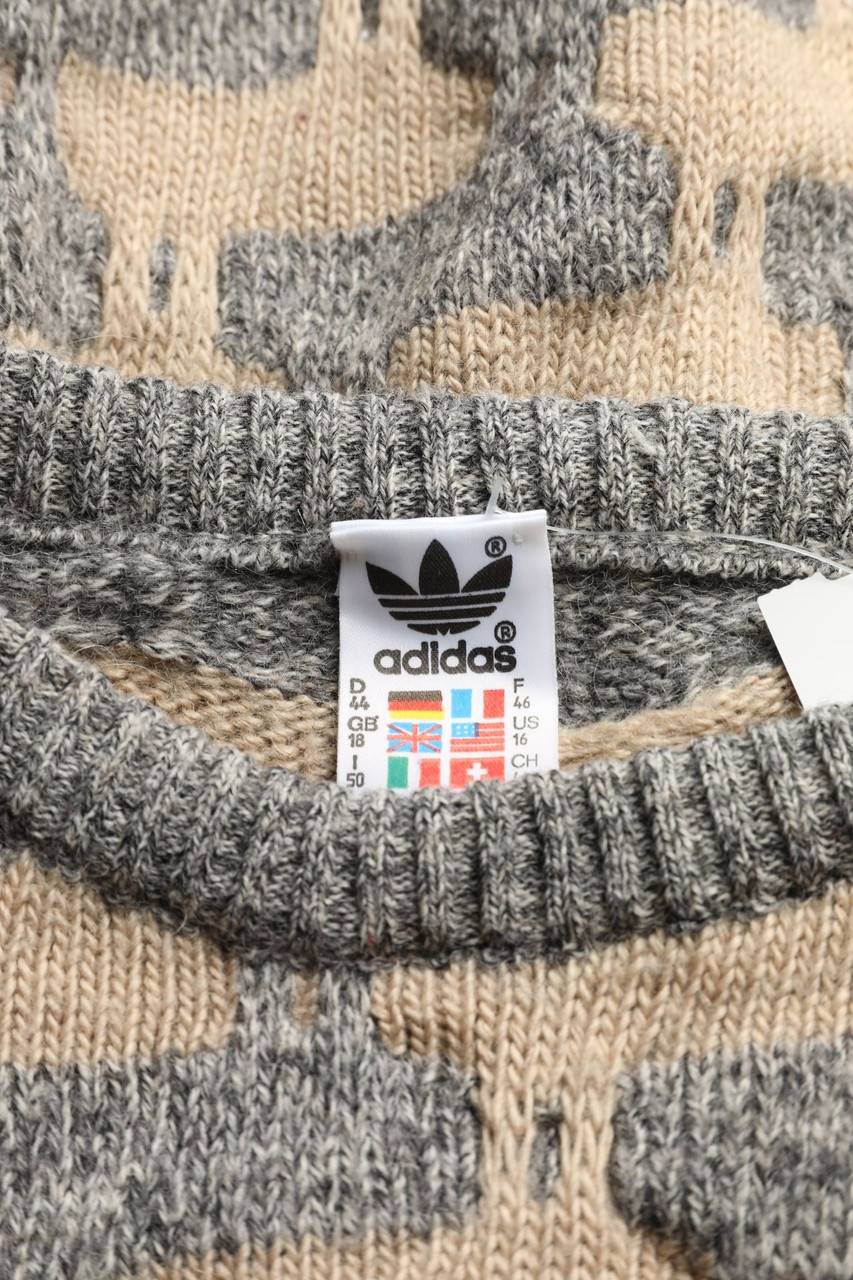 Carou Adidas Strick-Pullover Aus Woll-Mix Mit Alpaka