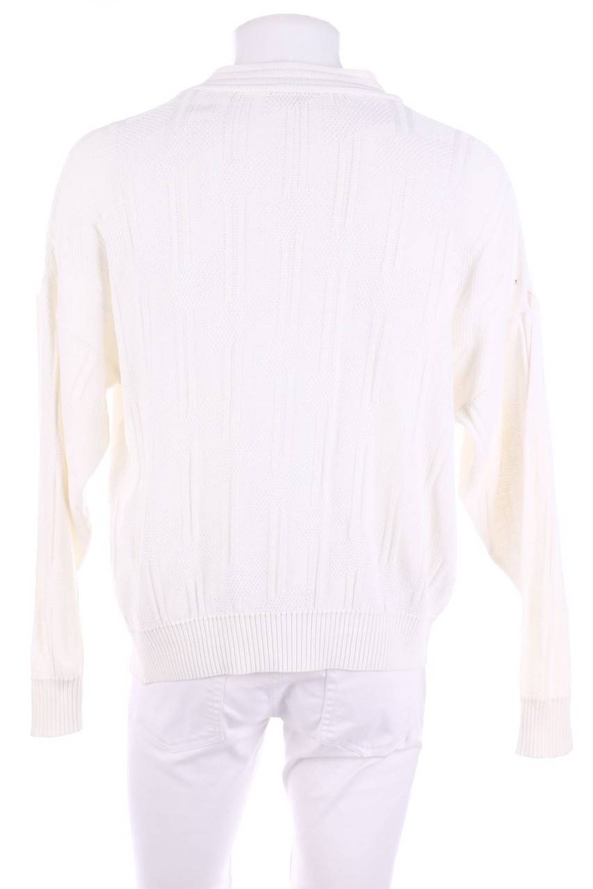 Carou Adidas Vintage-V-Neck-Pullover Mit Logo-Stickerei