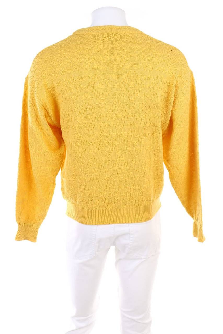 Carou Adler Qualität Vintage-V-Neck-Pullover Mit Muster