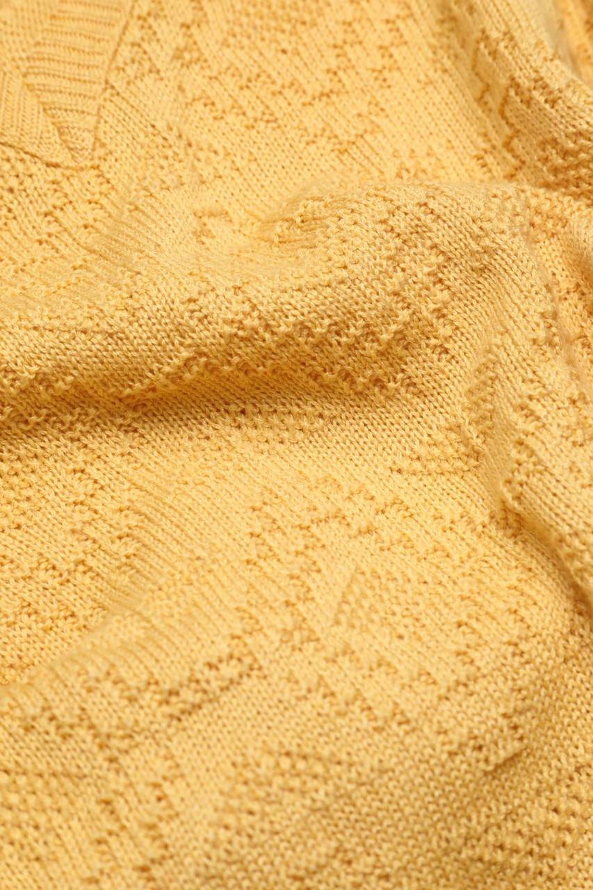 Carou Adler Qualität Vintage-V-Neck-Pullover Mit Muster