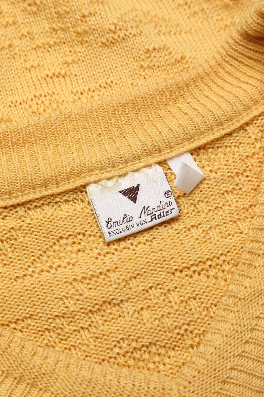 Carou Adler Qualität Vintage-V-Neck-Pullover Mit Muster