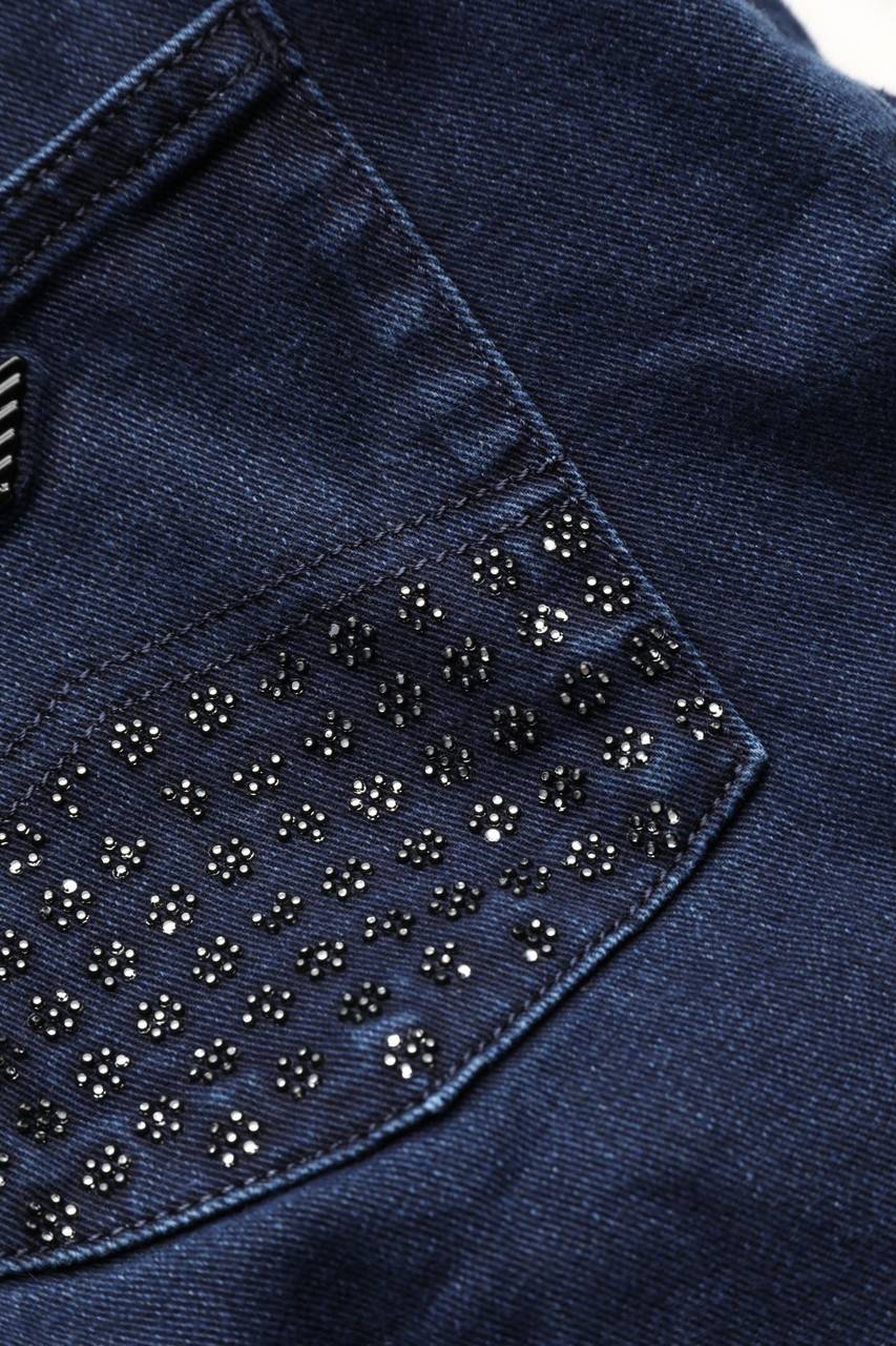 Carou AJ ARMANI JEANS Slim Jeans Mit Strass-Steinen
