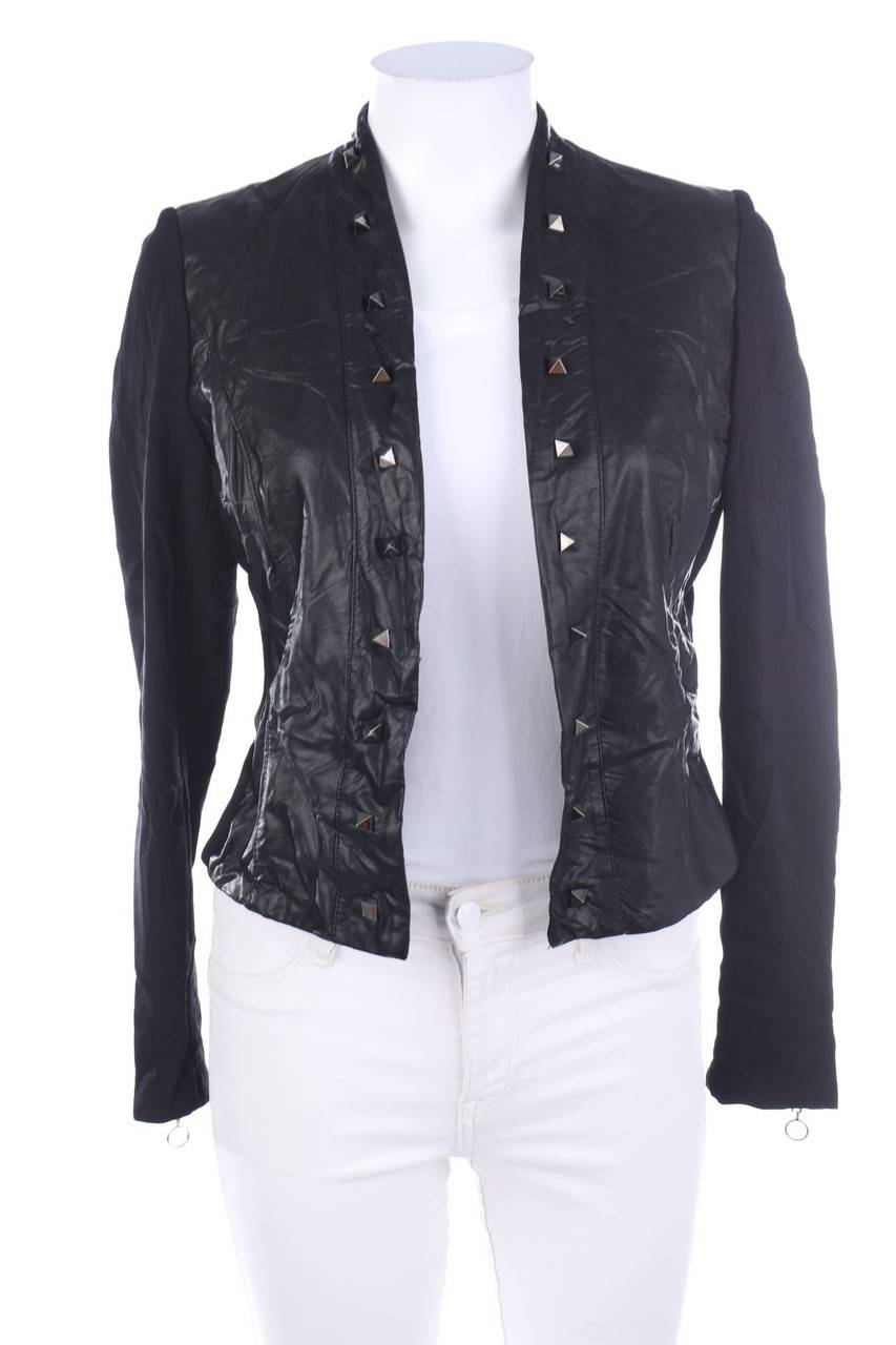Carou ALAN RED Jacke mit Kunstleder-Details mit Nieten