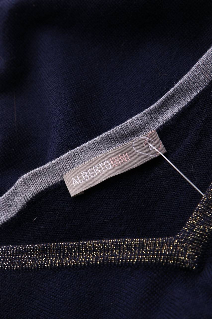 Carou Alberto Bini Strick-Pullover Aus Wolle Mit Streifen