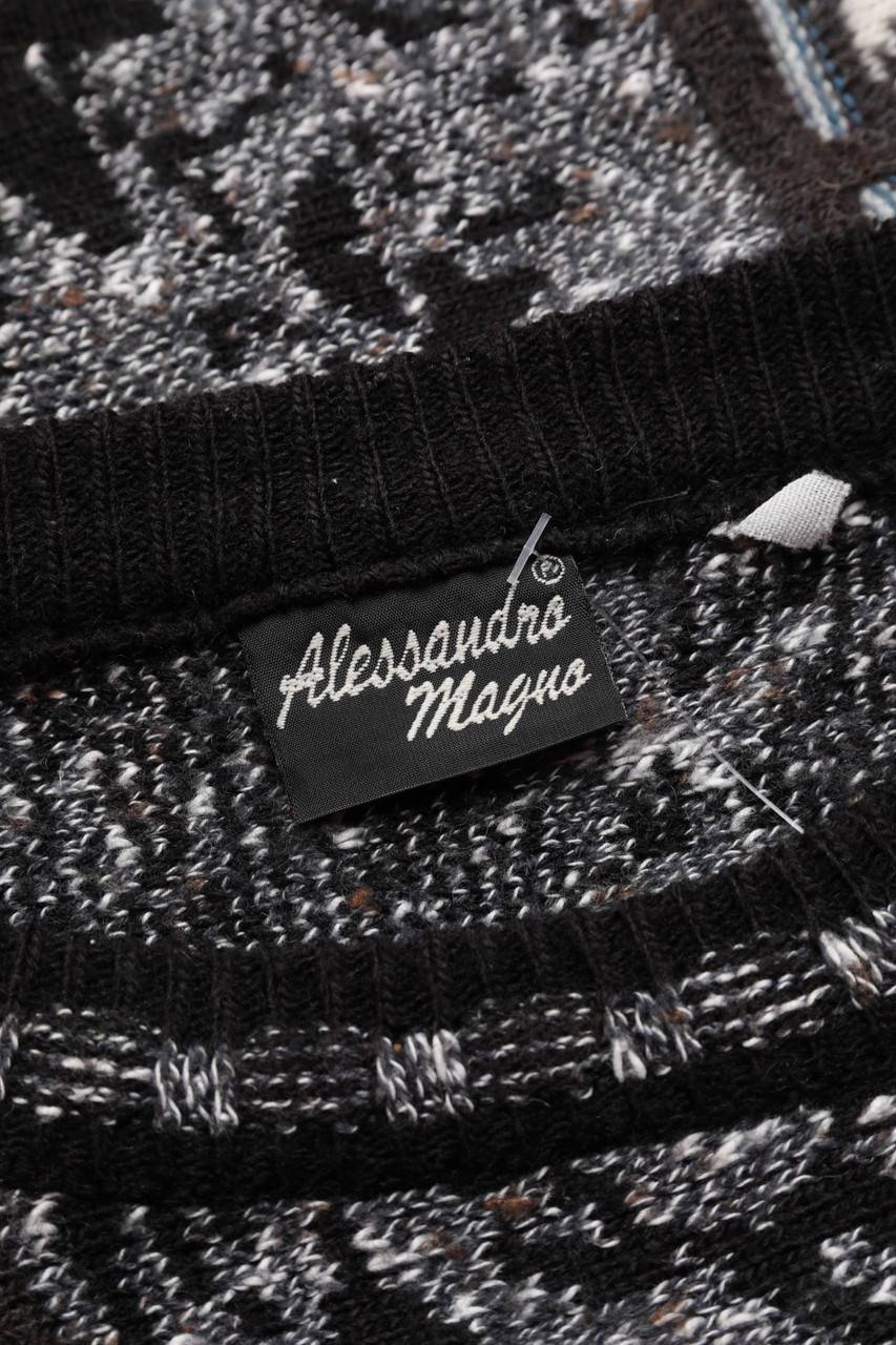 Carou Alessandro Magno Pullover Aus Alpaka-Mix Mit Muster