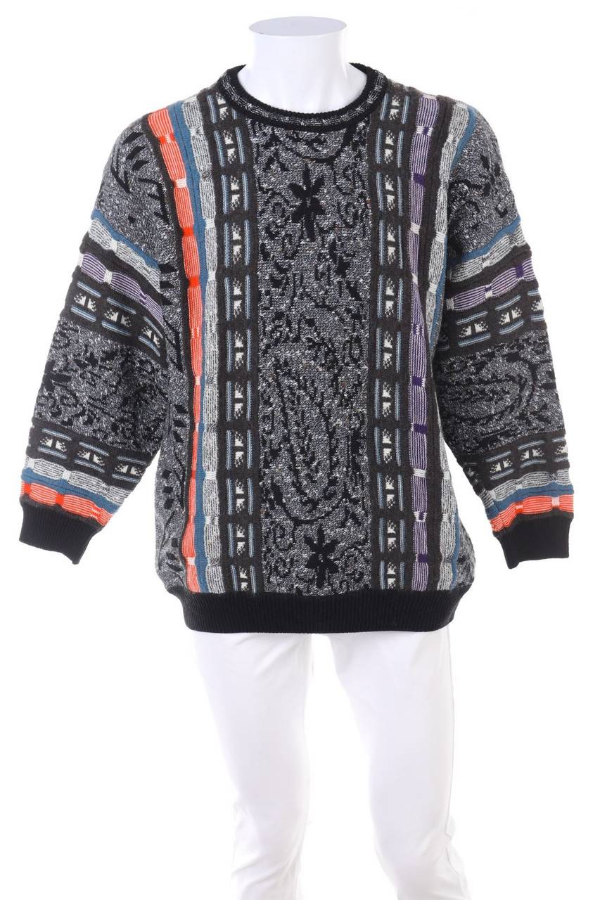 Carou Alessandro Magno Pullover aus Alpaka-Mix mit Muster