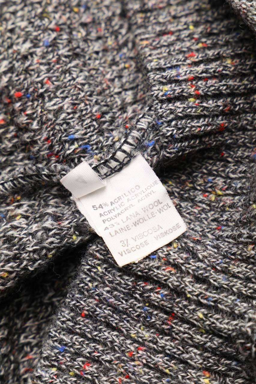 Carou Alessandro Magno V-Neck-Pullover Aus Woll-Mix Mit Streifen