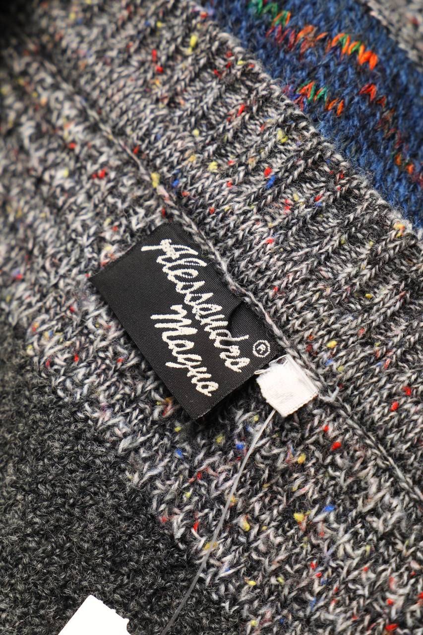 Carou Alessandro Magno V-Neck-Pullover Aus Woll-Mix Mit Streifen