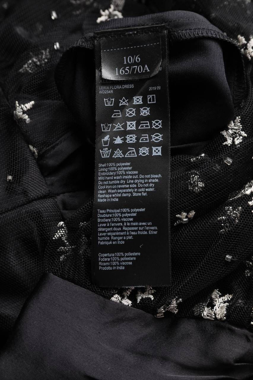 Carou ALLSAINTS Maxi-Abendkleid Aus Mesh Mit Perlen