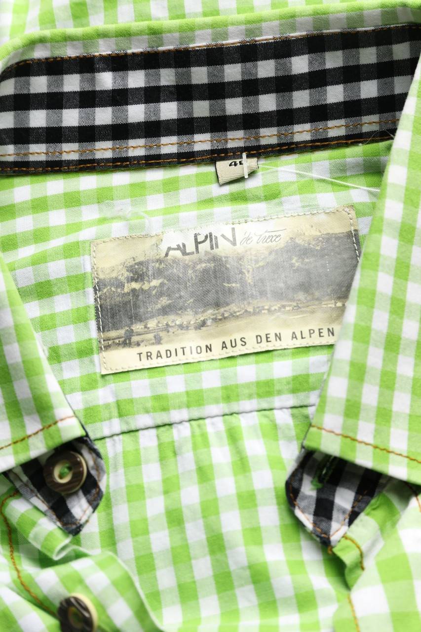 Carou Alpin De Luxe Kariertes Hemd Im Trachten-Stil Mit Logo-Stickerei