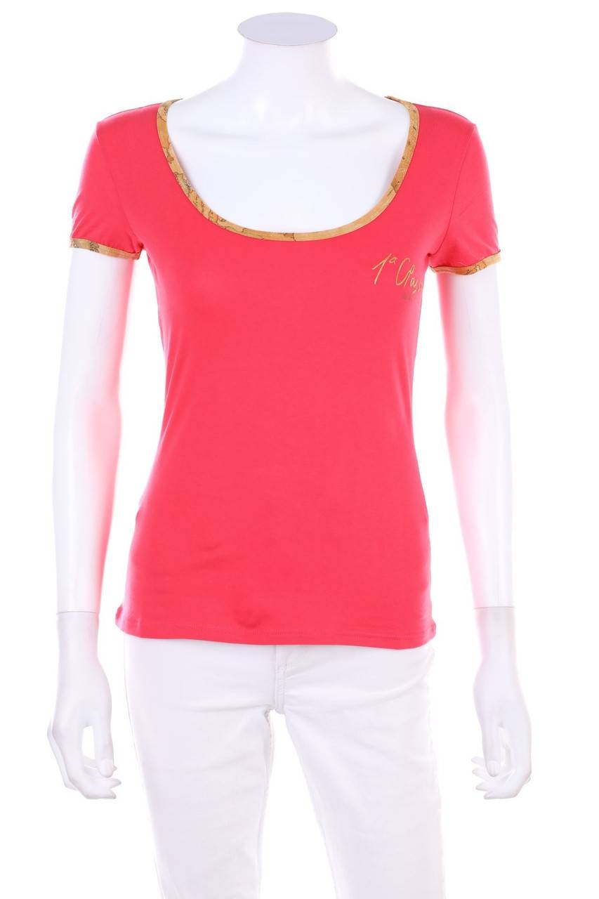 Carou ALVIERO MARTINI 1A CLASSE BEACHSTYLE Kurzarm-Shirt mit Logo-Print