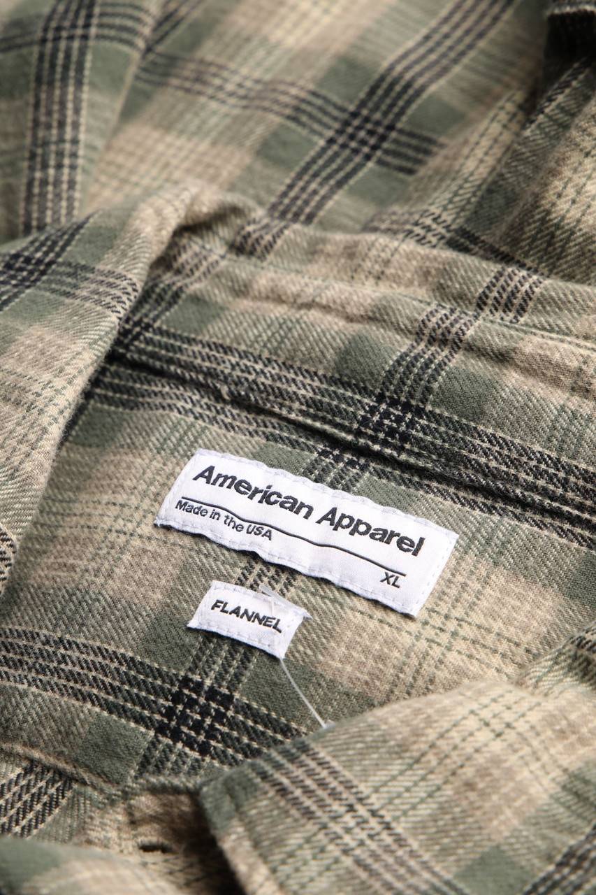Carou American Apparel Flanell-Hemd Mit Karo-Muster