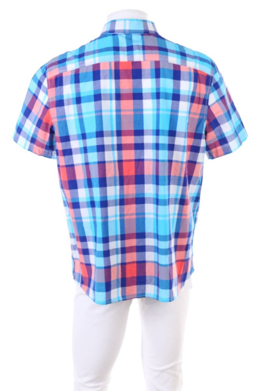 Carou American Eagle Karo-Kurzarm-Hemd Mit Button-down-Kragen