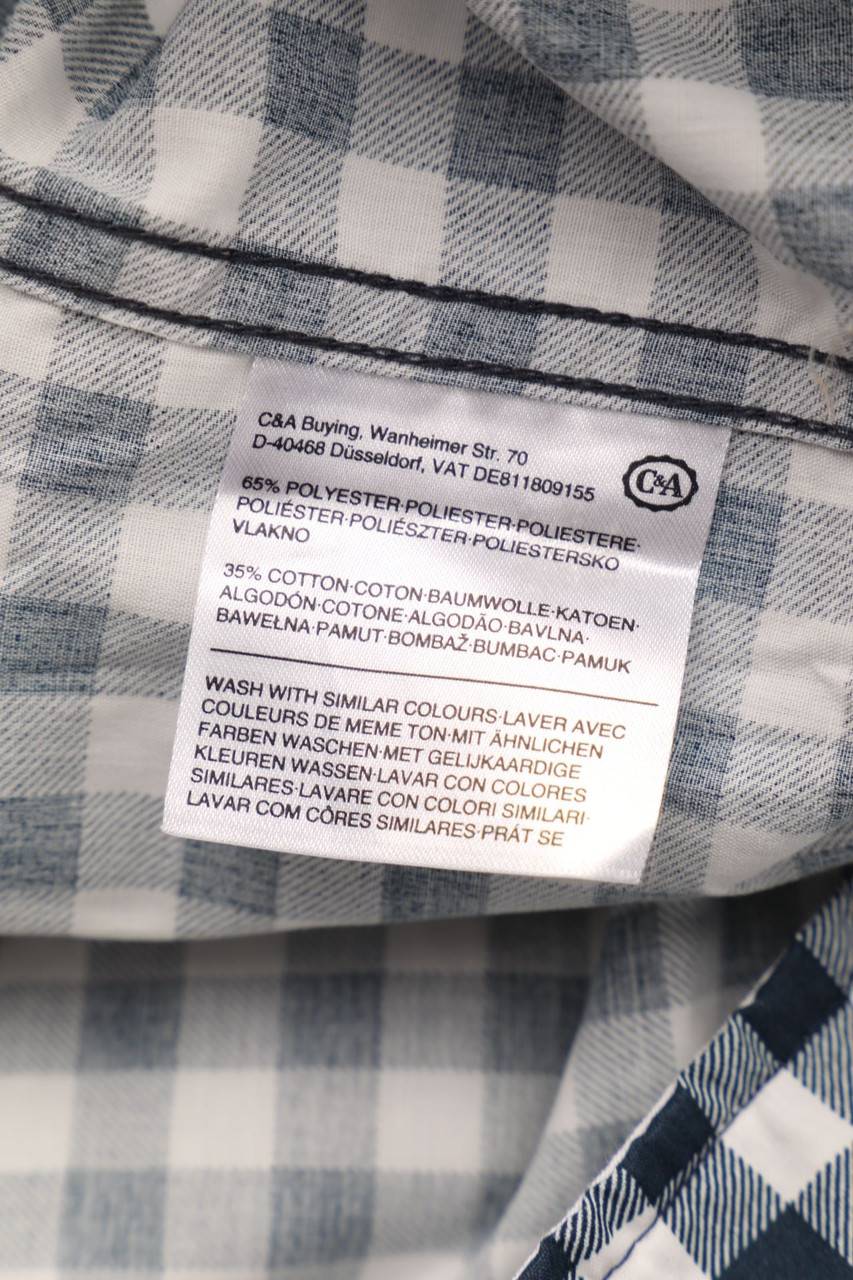 Carou Angelo Litrico C&A Kurzarm-Hemd Mit Karo-Muster