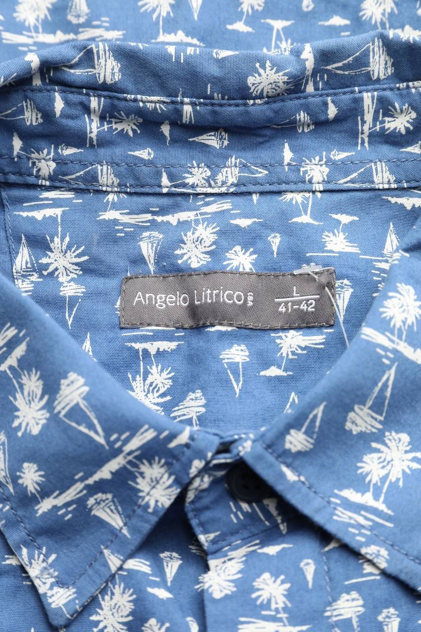 Carou Angelo Litrico C&A Print-Kurzarm-Hemd Aus Baumwolle